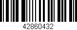 Código de barras (EAN, GTIN, SKU, ISBN): '42860432'