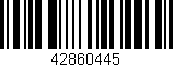 Código de barras (EAN, GTIN, SKU, ISBN): '42860445'
