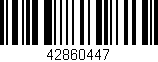 Código de barras (EAN, GTIN, SKU, ISBN): '42860447'