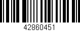 Código de barras (EAN, GTIN, SKU, ISBN): '42860451'