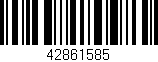 Código de barras (EAN, GTIN, SKU, ISBN): '42861585'