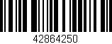 Código de barras (EAN, GTIN, SKU, ISBN): '42864250'