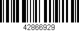 Código de barras (EAN, GTIN, SKU, ISBN): '42866929'