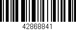 Código de barras (EAN, GTIN, SKU, ISBN): '42868841'