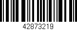 Código de barras (EAN, GTIN, SKU, ISBN): '42873219'