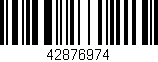 Código de barras (EAN, GTIN, SKU, ISBN): '42876974'