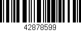 Código de barras (EAN, GTIN, SKU, ISBN): '42878599'