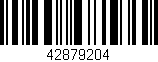 Código de barras (EAN, GTIN, SKU, ISBN): '42879204'