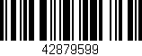 Código de barras (EAN, GTIN, SKU, ISBN): '42879599'
