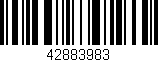 Código de barras (EAN, GTIN, SKU, ISBN): '42883983'