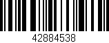 Código de barras (EAN, GTIN, SKU, ISBN): '42884538'