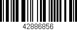 Código de barras (EAN, GTIN, SKU, ISBN): '42886856'