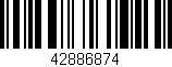 Código de barras (EAN, GTIN, SKU, ISBN): '42886874'