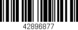 Código de barras (EAN, GTIN, SKU, ISBN): '42896877'