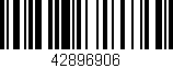 Código de barras (EAN, GTIN, SKU, ISBN): '42896906'