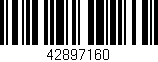Código de barras (EAN, GTIN, SKU, ISBN): '42897160'