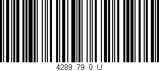 Código de barras (EAN, GTIN, SKU, ISBN): '4289_79_0_U'