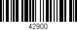 Código de barras (EAN, GTIN, SKU, ISBN): '42900'