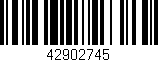 Código de barras (EAN, GTIN, SKU, ISBN): '42902745'