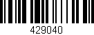 Código de barras (EAN, GTIN, SKU, ISBN): '429040'
