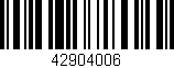 Código de barras (EAN, GTIN, SKU, ISBN): '42904006'