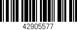 Código de barras (EAN, GTIN, SKU, ISBN): '42905577'