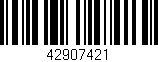 Código de barras (EAN, GTIN, SKU, ISBN): '42907421'