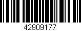 Código de barras (EAN, GTIN, SKU, ISBN): '42909177'