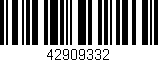Código de barras (EAN, GTIN, SKU, ISBN): '42909332'