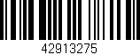 Código de barras (EAN, GTIN, SKU, ISBN): '42913275'