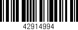 Código de barras (EAN, GTIN, SKU, ISBN): '42914994'