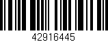 Código de barras (EAN, GTIN, SKU, ISBN): '42916445'