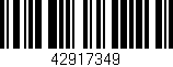 Código de barras (EAN, GTIN, SKU, ISBN): '42917349'