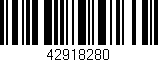 Código de barras (EAN, GTIN, SKU, ISBN): '42918280'