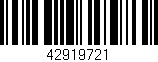 Código de barras (EAN, GTIN, SKU, ISBN): '42919721'