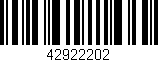 Código de barras (EAN, GTIN, SKU, ISBN): '42922202'