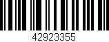 Código de barras (EAN, GTIN, SKU, ISBN): '42923355'