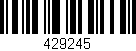 Código de barras (EAN, GTIN, SKU, ISBN): '429245'