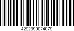 Código de barras (EAN, GTIN, SKU, ISBN): '4292693074079'