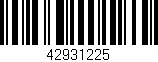 Código de barras (EAN, GTIN, SKU, ISBN): '42931225'