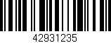 Código de barras (EAN, GTIN, SKU, ISBN): '42931235'