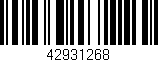 Código de barras (EAN, GTIN, SKU, ISBN): '42931268'