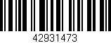 Código de barras (EAN, GTIN, SKU, ISBN): '42931473'