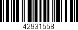Código de barras (EAN, GTIN, SKU, ISBN): '42931558'