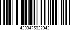 Código de barras (EAN, GTIN, SKU, ISBN): '4293475922342'