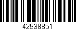 Código de barras (EAN, GTIN, SKU, ISBN): '42938851'