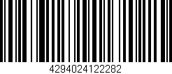 Código de barras (EAN, GTIN, SKU, ISBN): '4294024122282'