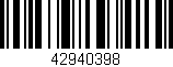 Código de barras (EAN, GTIN, SKU, ISBN): '42940398'