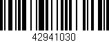 Código de barras (EAN, GTIN, SKU, ISBN): '42941030'
