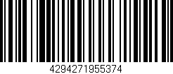 Código de barras (EAN, GTIN, SKU, ISBN): '4294271955374'